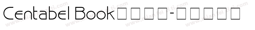 Centabel Book字体下载字体转换